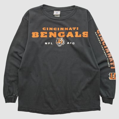 Cincinnati Bengals NFL 2000s Long Sleeve T-shirt - Black - M by Fanatics Real Vintage