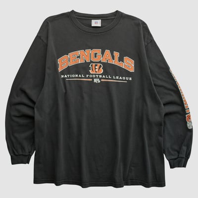 Cincinnati Bengals NFL 2000s Long Sleeve T-shirt - Black - XL by Fanatics Real Vintage