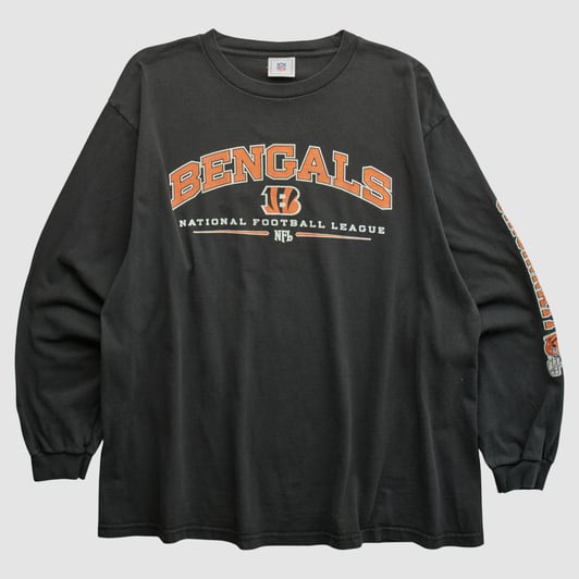 Cincinnati Bengals NFL 2000s Long Sleeve T-shirt - Black - XL by Fanatics Real Vintage