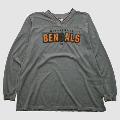 Cincinnati Bengals NFL 2000s Long Sleeve T-shirt - Gray - 3XL by Fanatics Real Vintage