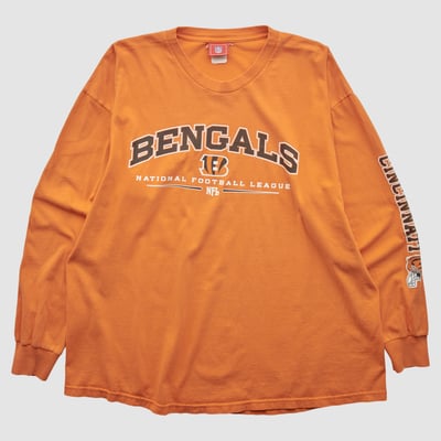 Cincinnati Bengals NFL 2000s Long Sleeve T-shirt - Orange - 2XL by Fanatics Real Vintage