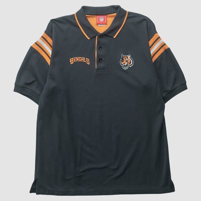 Cincinnati Bengals NFL 2000s Polo - Black - L by Fanatics Real Vintage