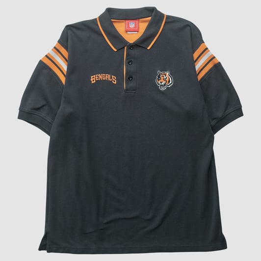 Cincinnati Bengals NFL 2000s Polo - Black - L by Fanatics Real Vintage