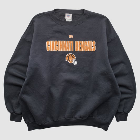 Cincinnati Bengals NFL 2000s Pullover Sweatshirt - Black - XL by Fanatics Real Vintage