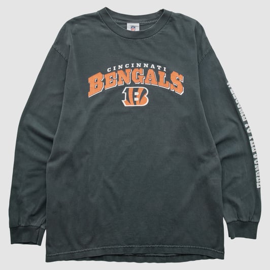 Cincinnati Bengals NFL 2010s Long Sleeve T-shirt - Black - S by Fanatics Real Vintage