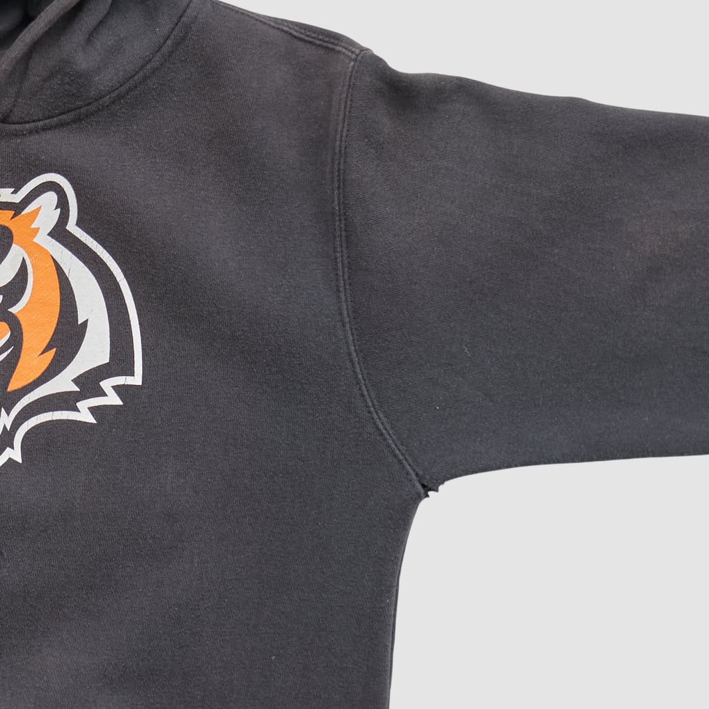 Cincinnati Bengals Reebok 2000s Hooded Pullover Sweatshirt - Black - XS by Fanatics Real Vintage