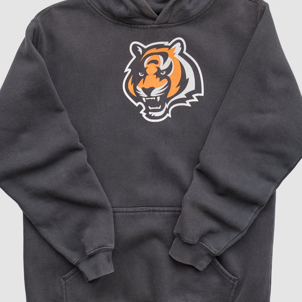 Cincinnati Bengals Reebok 2000s Hooded Pullover Sweatshirt - Black - XS by Fanatics Real Vintage