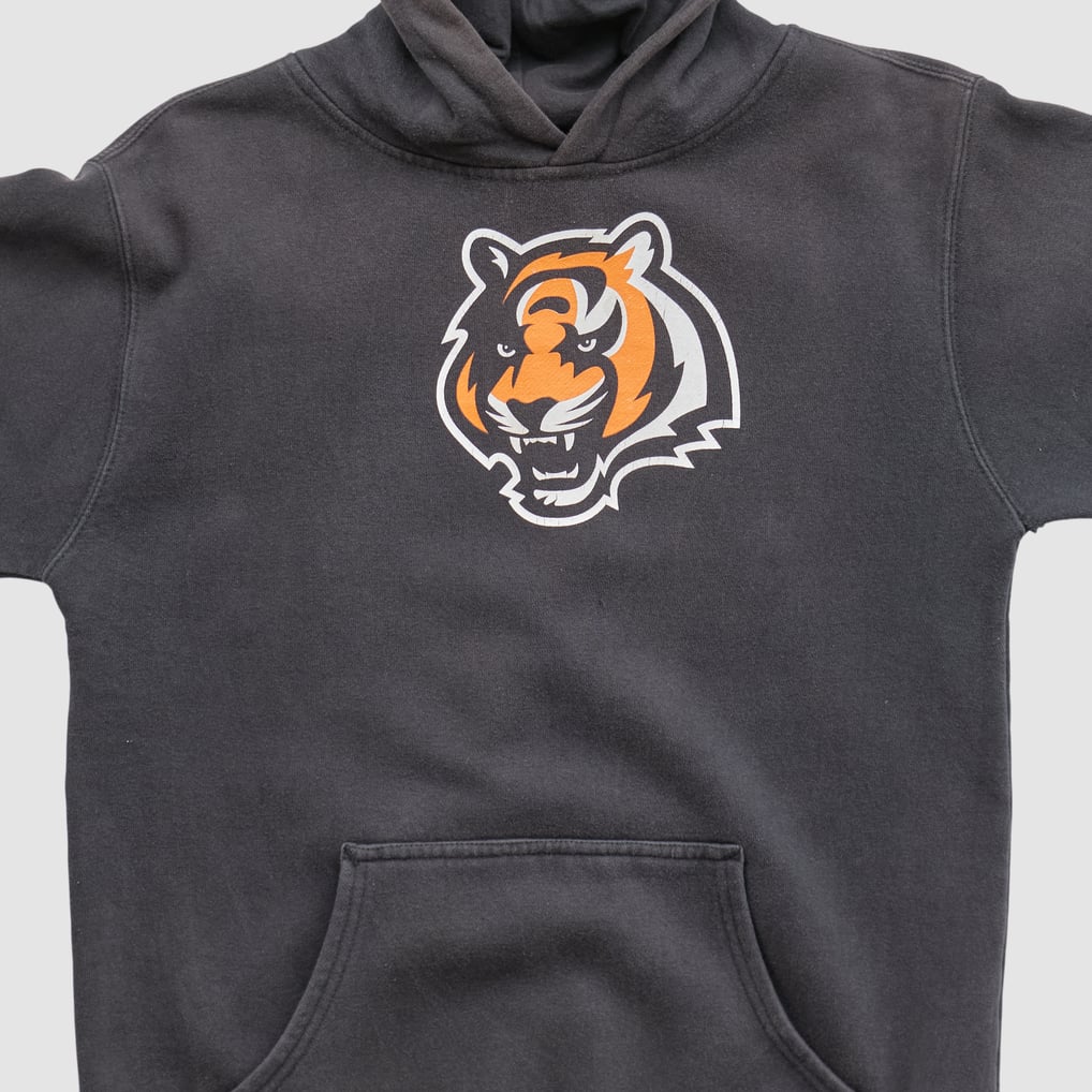 Cincinnati Bengals Reebok 2000s Hooded Pullover Sweatshirt - Black - XS by Fanatics Real Vintage