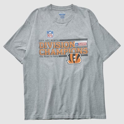 Cincinnati Bengals Reebok 2005 T-shirt - Heather Gray - XL by Fanatics Real Vintage