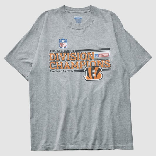 Cincinnati Bengals Reebok 2005 T-shirt - Heather Gray - XL by Fanatics Real Vintage