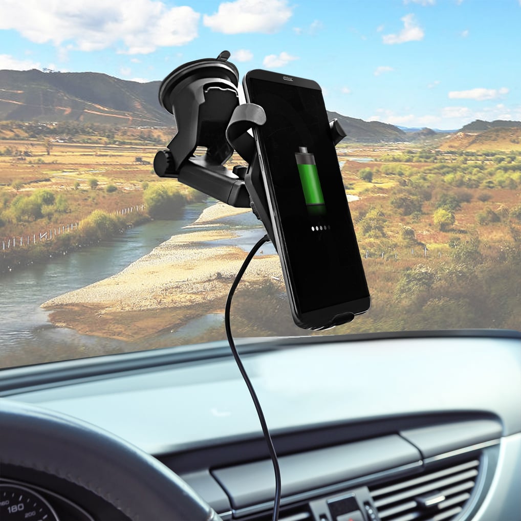 Cincinnati Bengals Stripe Design Wireless Car Charger