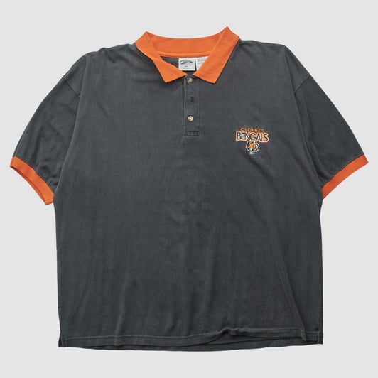 Cincinnati Bengals The Edge 1998 Polo - Black - 3XL by Fanatics Real Vintage