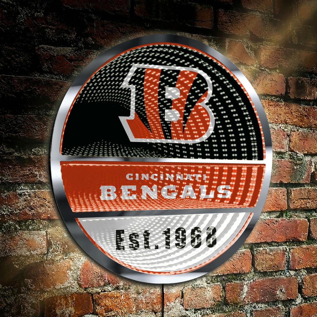 Cincinnati Bengals Three-Cell Circular Infinity Light