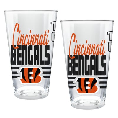 Cincinnati Bengals Two-Piece 16oz. Heritage Pint Glass Set