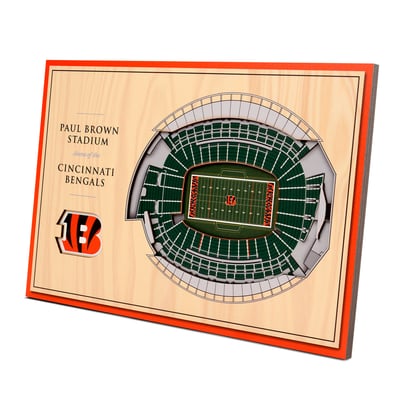 Cincinnati Bengals Fanpoint 14'' x 10.5'' 3D StadiumView Desktop Display