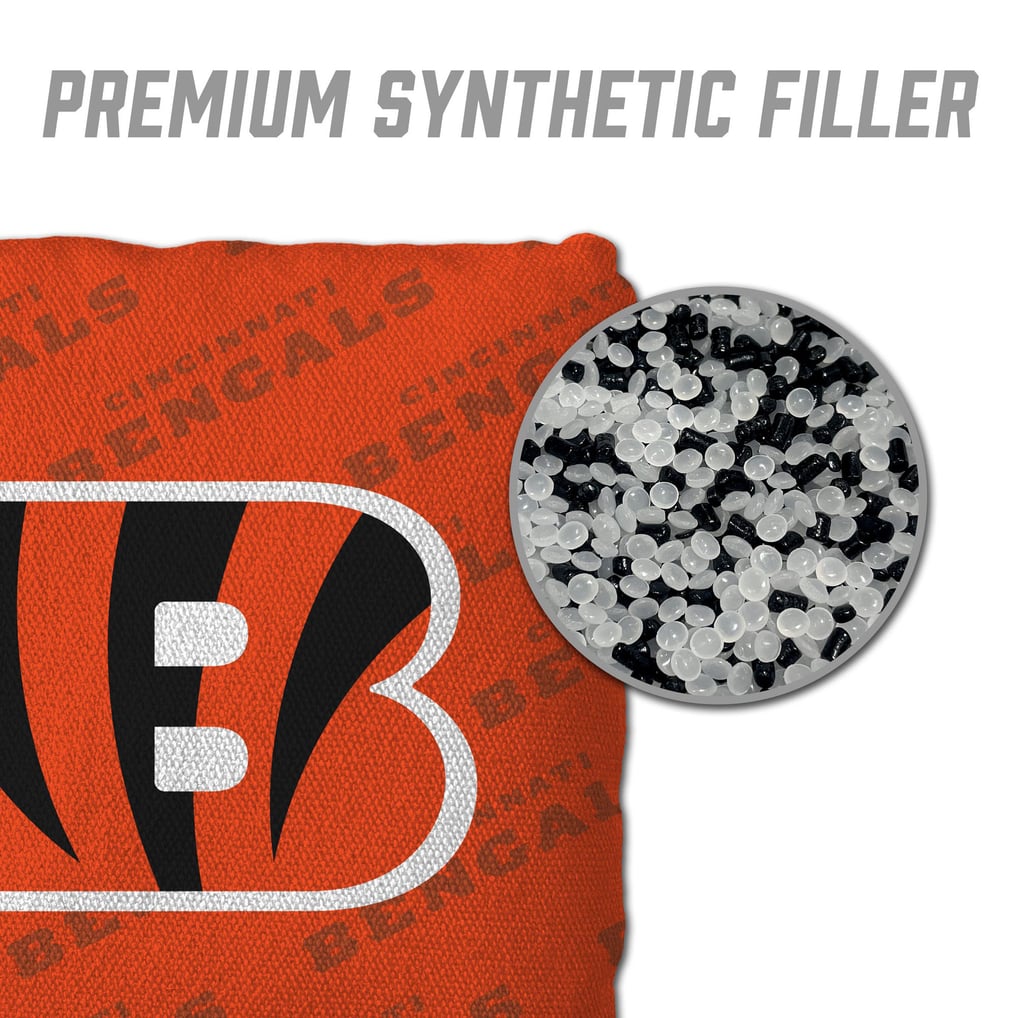 Cincinnati Bengals Fanpoint Four-Piece Cornhole Bag Set