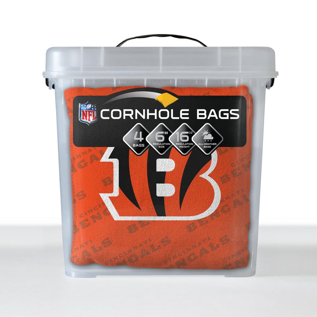 Cincinnati Bengals Fanpoint Four-Piece Cornhole Bag Set
