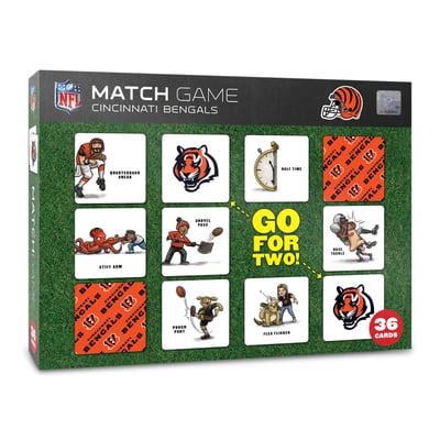 Cincinnati Bengals Fanpoint Licensed Memory Match Game
