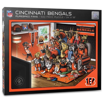 Cincinnati Bengals Fanpoint Purebred Fans 18'' x 24'' A Real Nailbiter 500-Piece Puzzle