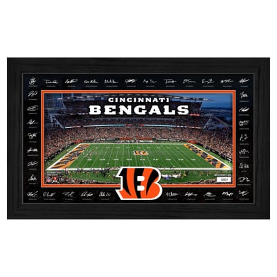 Cincinnati Bengals Highland Mint 12" x 20" 2026 Signature Gridiron Panoramic Framed Photo