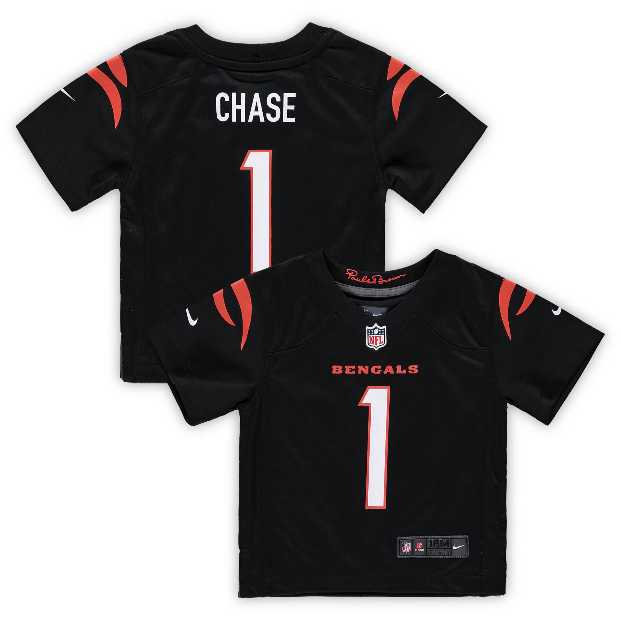Infant Nike Ja'Marr Chase Black Cincinnati Bengals Team Player