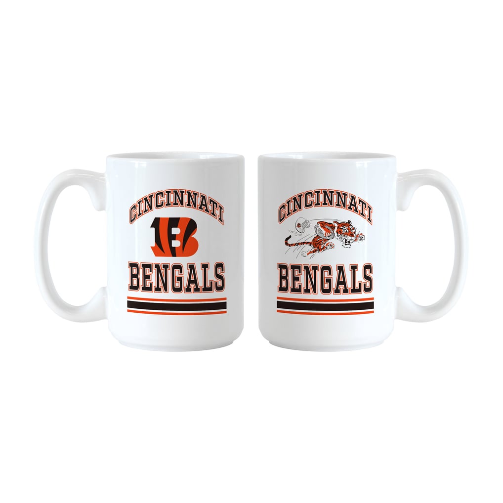 Cincinnati Bengals Logo Brands 15oz. Current & Throwback Mug Set