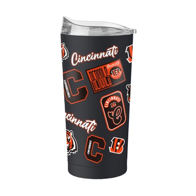  Cincinnati Bengals Logo Brands 20oz. Dreamweave Powder Coat Tumbler