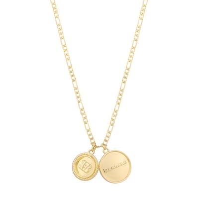 Cincinnati Bengals LUV AJ Double Coin Logo Necklace