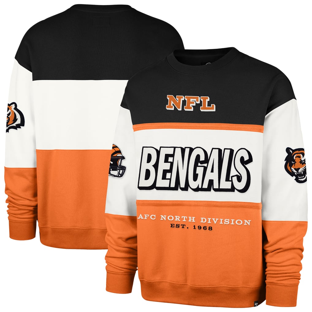 Cincinnati Bengals '47 Breeze Maximalist Sweatshirt - Black/Orange