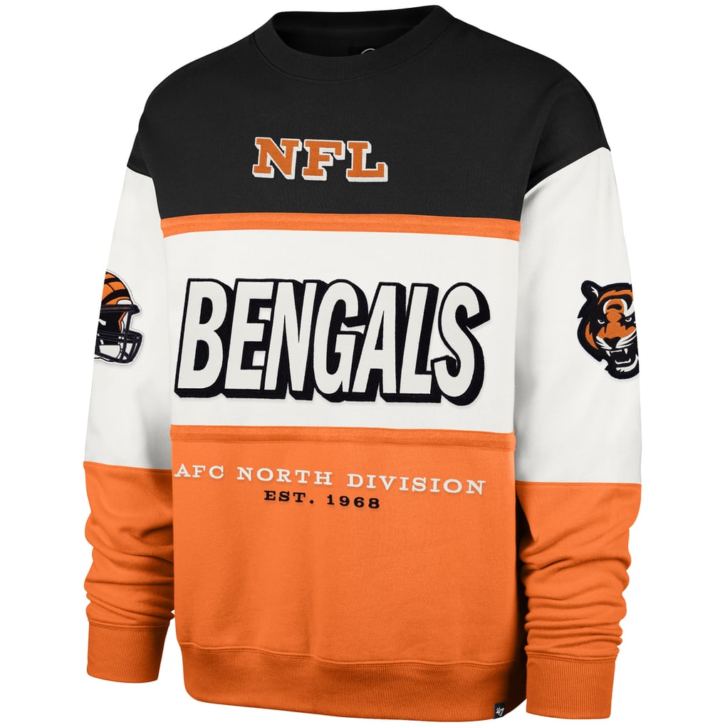Cincinnati Bengals '47 Breeze Maximalist Sweatshirt - Black/Orange