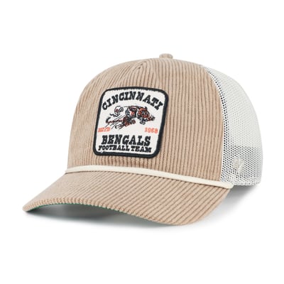 Cincinnati Bengals '47 Throwback Cordlandia Hitch Adjustable Hat - Khaki