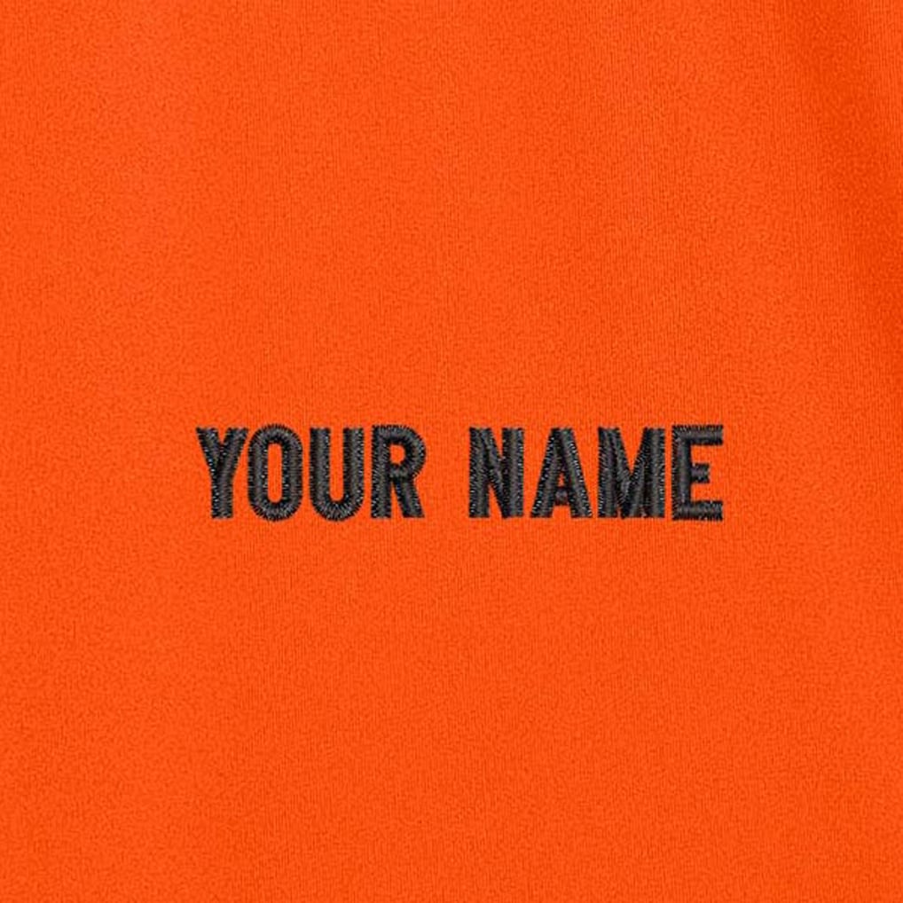 Cincinnati Bengals Antigua  Personalized Tribute Quarter-Zip Pullover - Orange