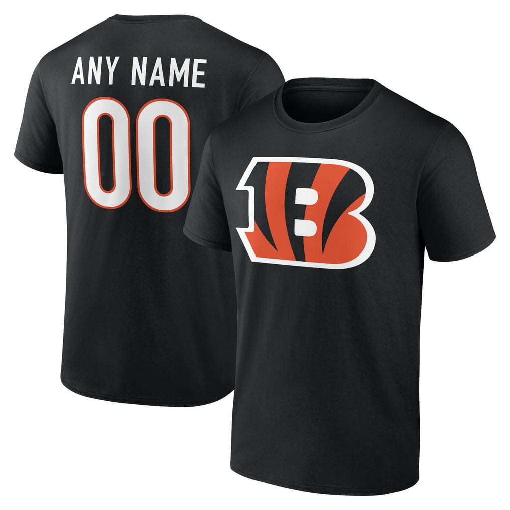 Cincinnati Bengals Big & Tall Team Authentic Custom T-Shirt - Black