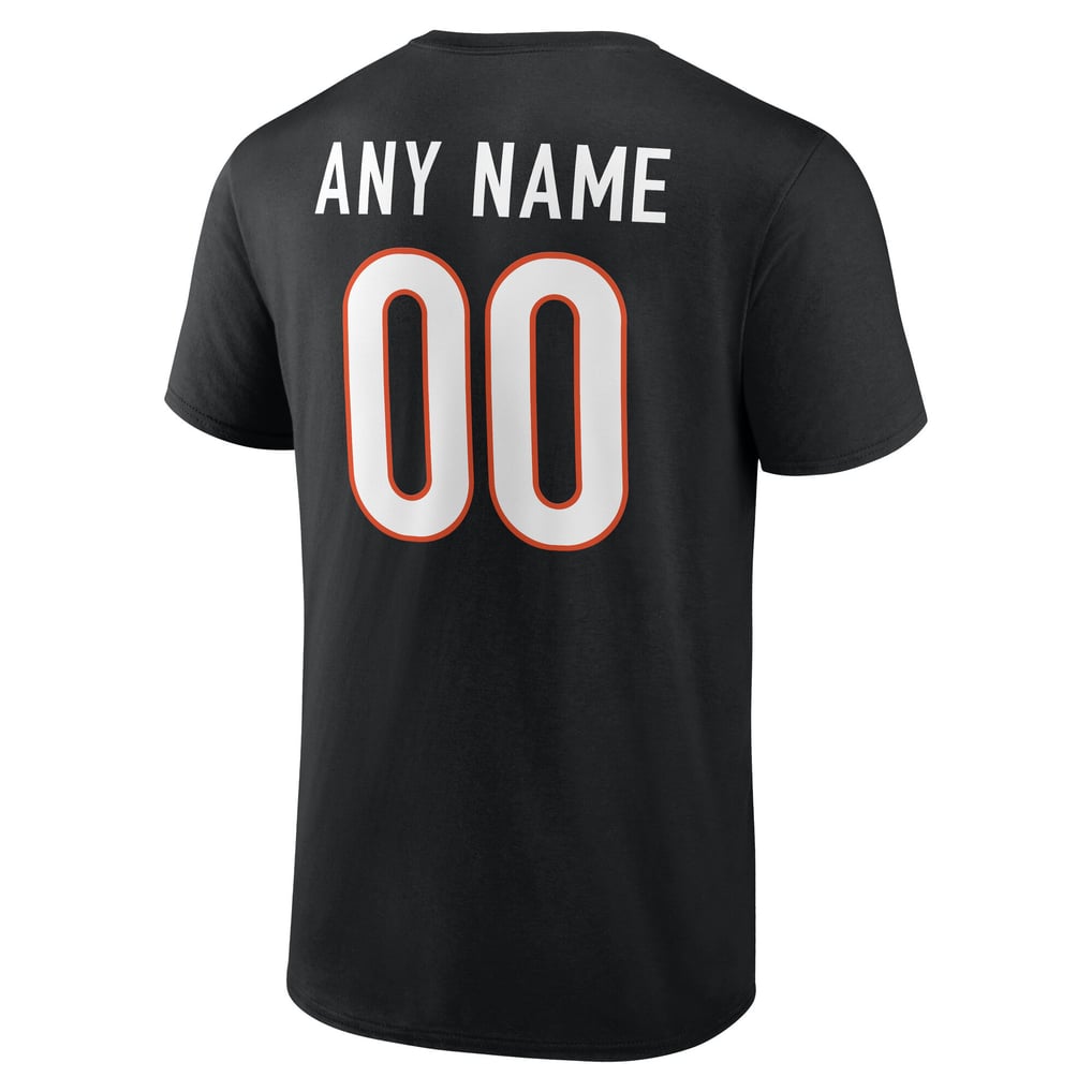 Cincinnati Bengals Big & Tall Team Authentic Custom T-Shirt - Black