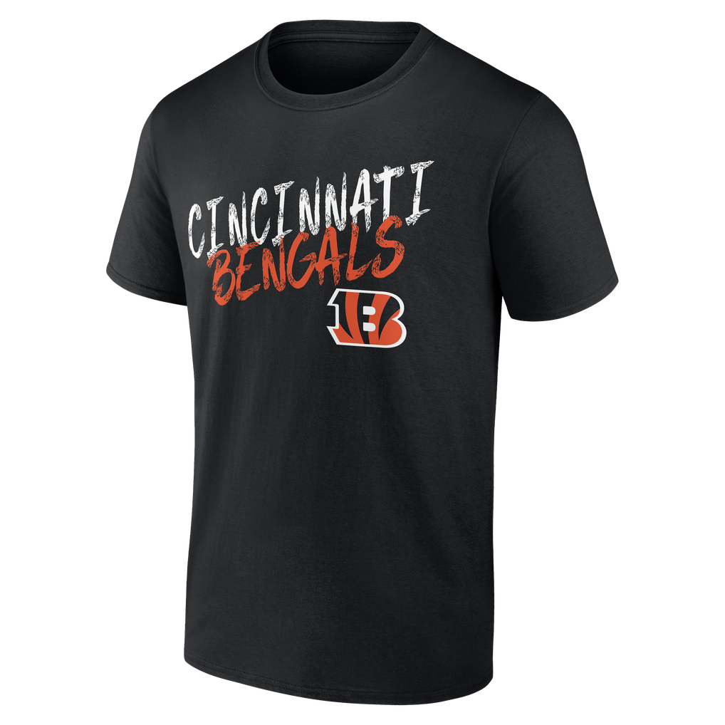 Cincinnati Bengals Hustle Personalized Name & Number T-Shirt - Black