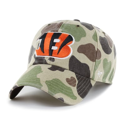 Cincinnati Bengals Carhartt x '47 Clean Up Adjustable Hat - Duck Camo