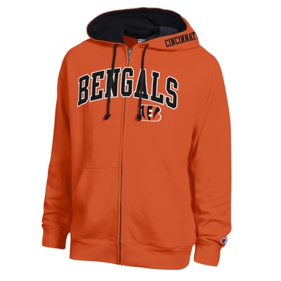  Cincinnati Bengals Champion Full-Zip Hoodie -  Orange/Black
