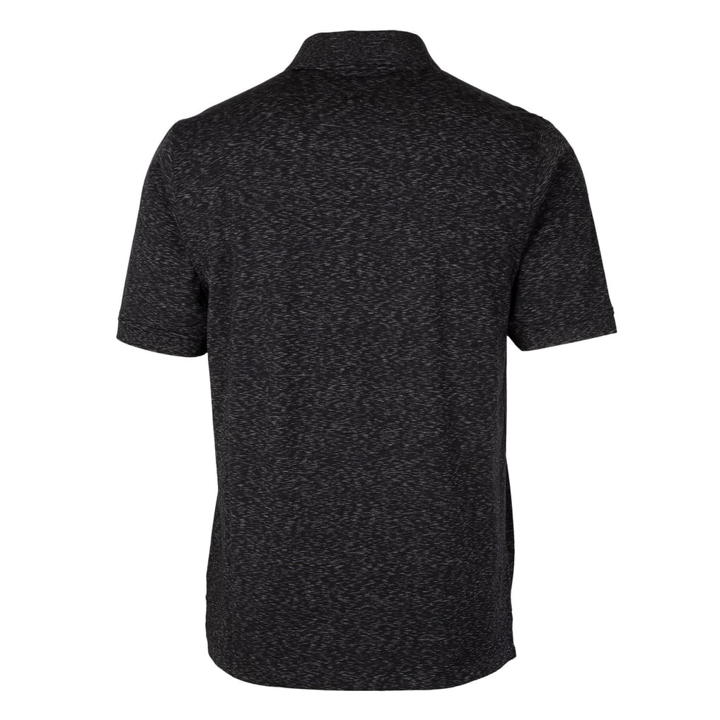 Cincinnati Bengals Cutter & Buck Advantage Tri-Blend Space Dye Throwback Polo - Black