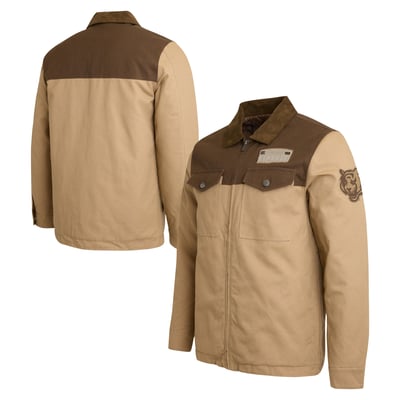 Cincinnati Bengals Darius Rucker Collection by Fanatics Full-Zip Canvas Jacket - Tan/Brown