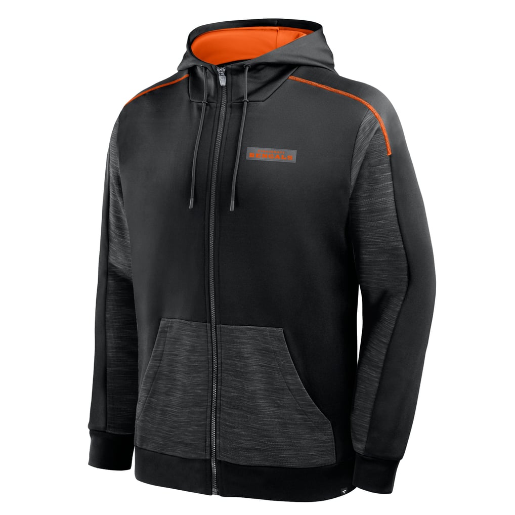 Cincinnati Bengals Fanatics Checkdown Pass Full-Zip Hoodie - Black