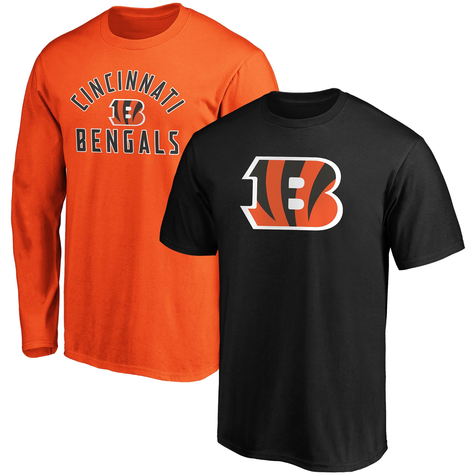 Men's Cincinnati Bengals Fanatics Black/Orange T-Shirt Combo Pack