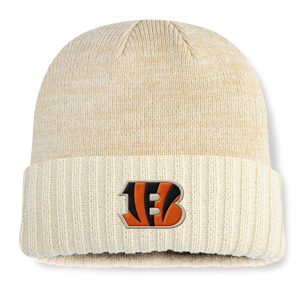 Cincinnati Bengals Fanatics Block Cuffed Knit Hat - Cream