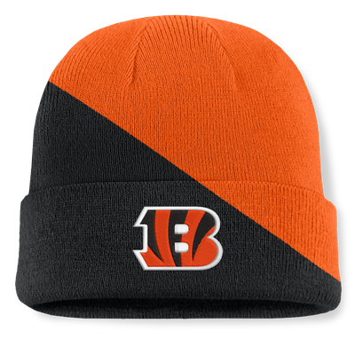 Cincinnati Bengals Fanatics Tilt Cuffed Knit Hat - Orange/Black