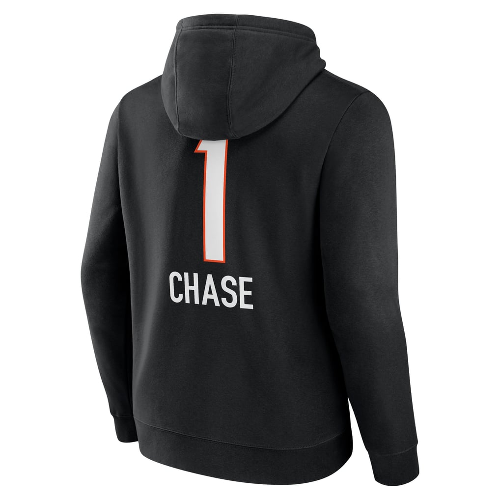 Ja'Marr Chase Cincinnati Bengals Team Wordmark Player Name & Number Pullover Hoodie - Black