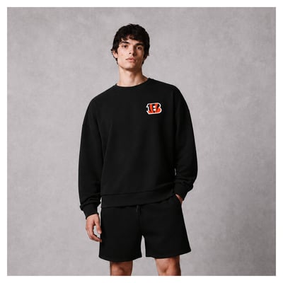 Cincinnati Bengals Levelwear Traverse Luxe Zone Sweatshirt - Black