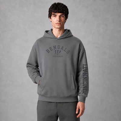  Cincinnati Bengals Levelwear Luxe Zone Pullover Hoodie - Gray