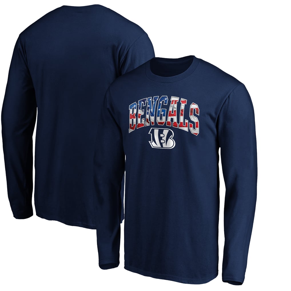 Cincinnati Bengals Banner Wave Long Sleeve T-Shirt - Navy