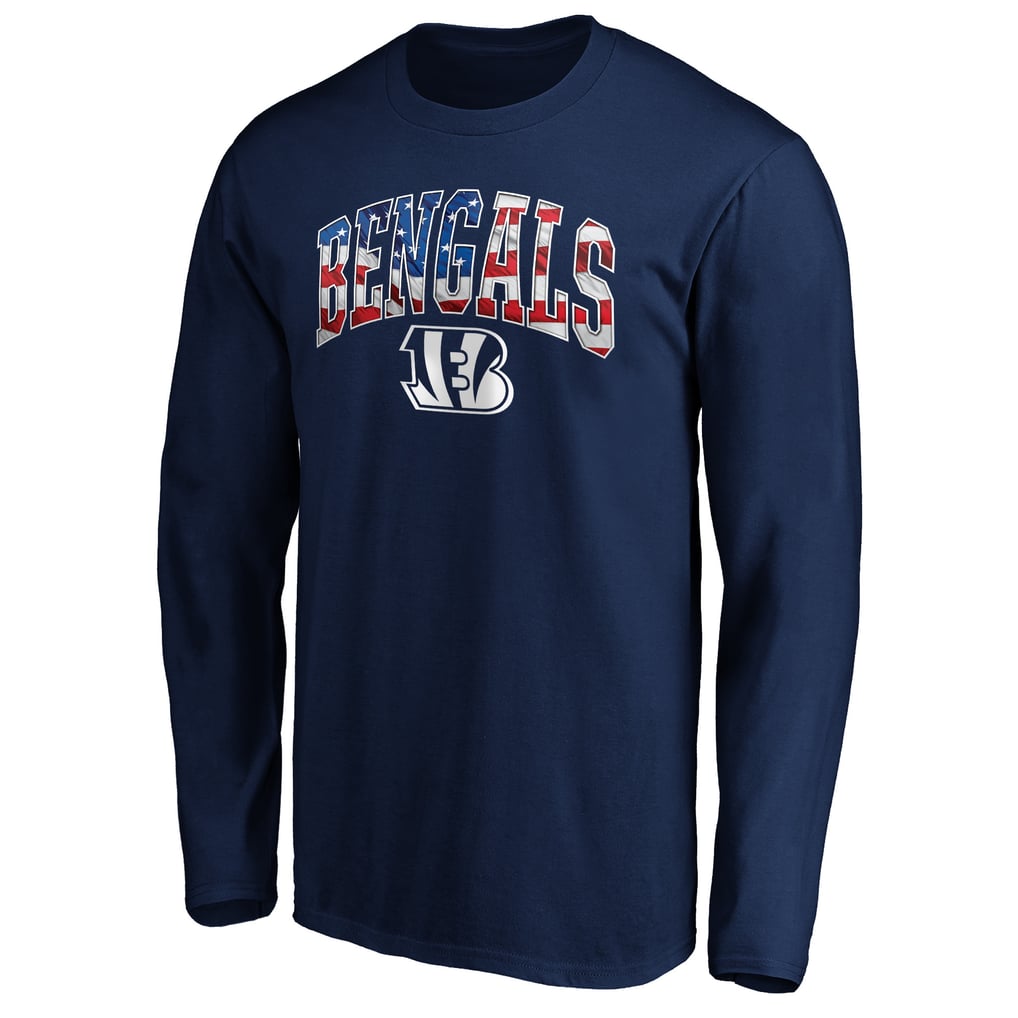 Cincinnati Bengals Banner Wave Long Sleeve T-Shirt - Navy