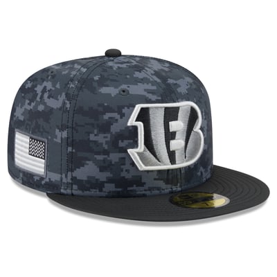 Cincinnati Bengals New Era 2026 Salute To Service 59FIFTY Fitted Hat - Black