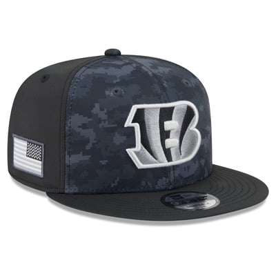 Cincinnati Bengals New Era 2026 Salute To Service 9FIFTY Snapback Hat - Black